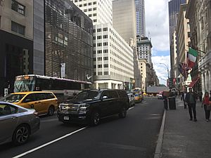 Fifth Avenue looking north from 51st Street Manhattan