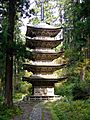 Five tier pagoda at Mt. Haguro 2006-10-29