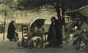 Flora Macdonald Reid - A Bruges Market Place - d5492514