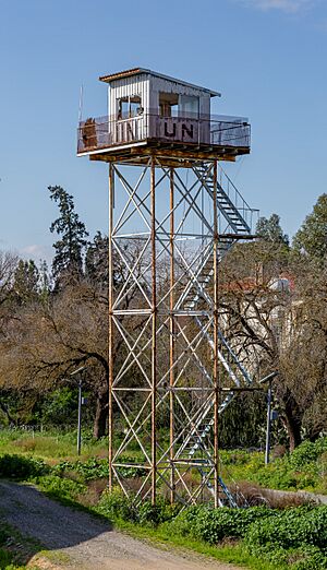 Former UN tower, North Nicosia, Cyprus