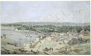 Fort Street to Dawes Point 1840s