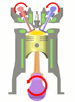 Four stroke cycle spark