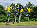 Giant Irises Sculpture