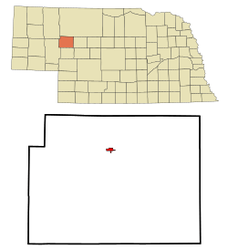 Location of Hyannis, Nebraska