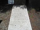 Gravesite of Justice John Rutledge at St. Michael's Churchyard in Charleston, South Carolina