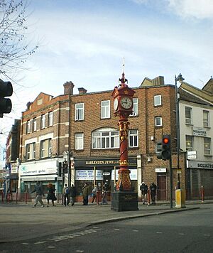 Jubilee Clock, Harlesden - geograph.org.uk - 1576697