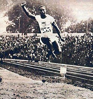 L'étudiant William DeHart Hubbard, vainqueur du saut en longueur aux JO 1924