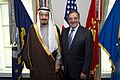 Leon Panetta with Prince Salman bin Abd al-Aziz Al Saud at the Pentagon April 2012