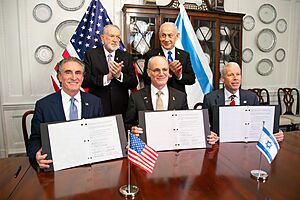 MOU signing with Secretary Burgum, Secretary Wright, and Israeli PM Benjamin Netanyahu on July 8, 2025 - 9