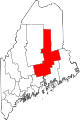 State map highlighting Penobscot County