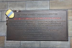 Memorial to the tombs of the Stewards of Scotland, Paisley Abbey