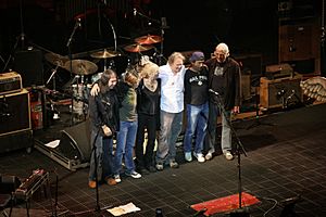 Neil Young with his band in Toronto 2007