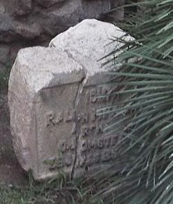 Nogales-Church-Sacred Heart Church-1897-Bell Stone Marker-1910-2