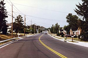 Old Harford Road at Lakewood Drive in Carney, Maryland
