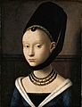 Petrus Christus - Portrait of a Young Woman - Google Art Project