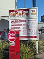 Photo of In-N-Out menu in drive-through