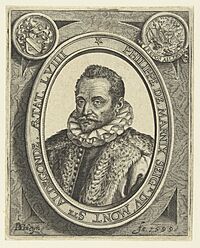 Portret van Filips van Marnix, heer van Sint-Aldegonde, op 59-jarige leeftijd, RP-P-OB-9957.jpg
