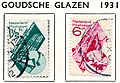Postzegel 1931 goudse glazen