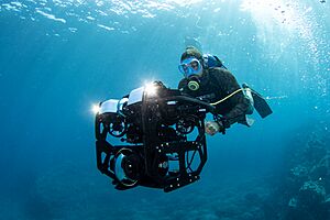 ROV equipped with 4k camera