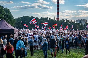 Rally in support of Tsikhanouskaya in Minsk (30 July 2020) - 15