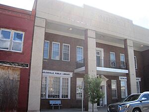 Reynoldsville PA library and borough office, June 2024
