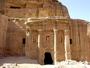 Roman Soldier Tomb Facade Petra Jordan1410