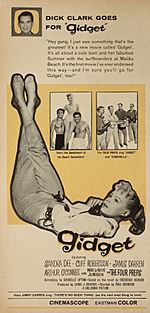 Sandra Dee, Cliff Robertson, and James Darren in 'Gidget', 1959