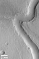 Scamander Vallis from Mars Global Surveyor