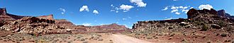 Shafer Trail Road panorama 2