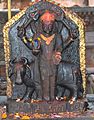 Shani dev statue at Naksaal Bhagwati Temple