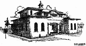 Sisters of Mercy convent, Springsure, sketch by architect Roy Chipps, 1926