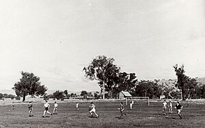 Soccer-match-Bonegilla-Migrant-Reception-Centre