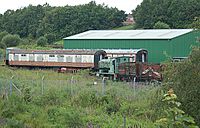 Tank engine and green shed - geograph.org.uk - 469955.jpg