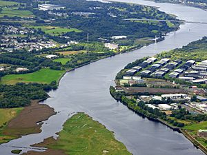 The River Clyde from the air (geograph 5580538)