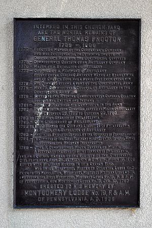 Thomas Proctor Tablet at Old St Paul's Church Graveyard 225 S 3rd St Philadelphia PA (DSC 4254)