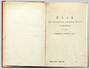 Titelblatt Faust II 1832