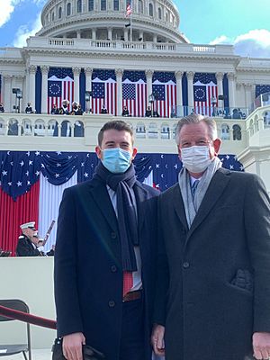 Tommy Tuberville with son at Joe Biden 2021 presidential inauguration