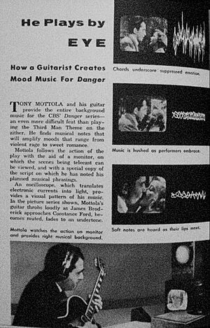 Tony Mottola scoring the television series Danger 1954
