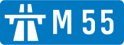 M55 motorway shield