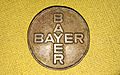 Undated token of the Bayer AG, a German multinational pharmaceutical and life sciences company and one of the largest pharmaceutical companies in the world