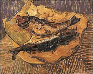 Van Gogh Bloaters-on-a-Piece-of-Yellow-Paper-1889