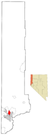 Washoe County Nevada Incorporated and Unincorporated areas Sun Valley Highlighted.svg