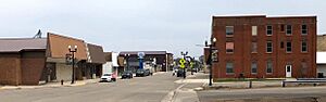 Commercial businesses on Broadway