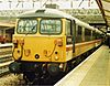87028 at Crewe in 1988