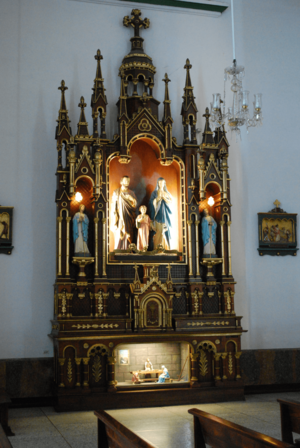 Altar of the Sacred family at the Buga Basilica