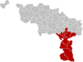 Arrondissement Thuin Belgium Map