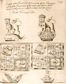 Banner and Crest of Charles II and James II