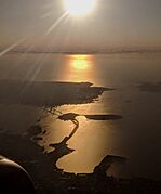 Bay Bridge and Treasure Island aerial