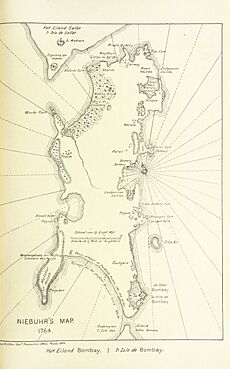 Bombay Niebuhr's Map 1764