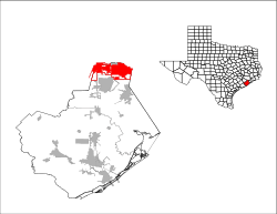 Location in Brazoria County in the state of Texas